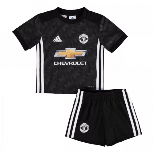 Kids Manchester United 2017-18 Away Soccer Shirt With Shorts